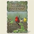 Tile Desk clock~ Sing Like Nobody's Listening ~Artworks Home Accents~ desk clocks~ code 221