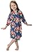 Joytton Girl's Cotton Floral Kimono Bathrobe Flower Girl Getting Ready Robe