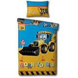 from JCB JCB DIG KIDS BOYS CHILDRENS REVERSIBLE SINGLE DUVET QUILT COVER BEDDING SET NEW