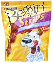 Beggin' Strips, Bacon Flavor Dog Snacks, 25-Ounce Bags (Pack of 2)