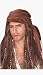 Caribbean Pirate Wig Halloween Accessory