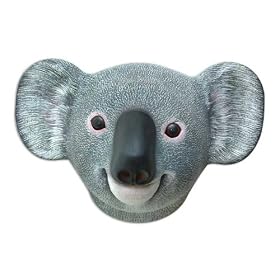 'Wood mask, 'Cuddly Koala' by NOVICA