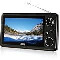 August DTV410 4.3'' Pocket Digital Freeview TV and Digital Radio with Built-in Rechargeable Battery for up to 5 Hour Playing and Supporting 130km/hour Reception