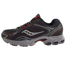Saucony Grid Excursion TR 4 Mens Trail Running Shoes - Black Red by Saucony