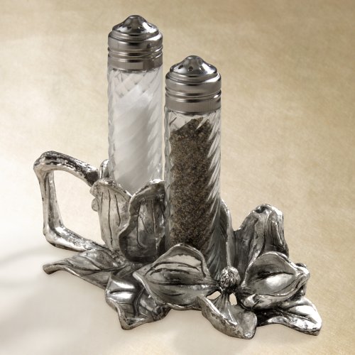 Arthur Court Magnolia 3-Piece Salt and Pepper Set