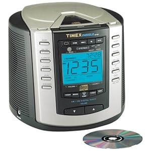Timex T600B CD Stereo Clock Radio with Nature Sounds (Black)
