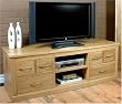 oak television stand