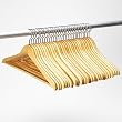Natural Wood Hangers - 30-pk.
