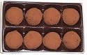 Scott's Cakes Cocoa Covered Dark Chocolate Truffles 1/2 Pound White Gourmet Box