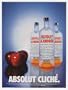 2001 Absolut Cliche Mandrin Mandarin Vodka Print Ad