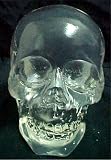 Crystal Clear Translucent Human Skull Figure Statue