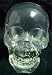 Crystal Clear Translucent Human Skull Figure Statue