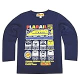 キッズ トレーナー プラレール PLARAIL タカラトミー新幹線 ドクターイエロー 500系 700系 fo-pl-trnr2◇ 95cm ネイビー