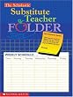Scholastic Substitute Teacher Folder