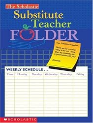 Scholastic Substitute Teacher Folder