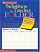 Scholastic Substitute Teacher Folder
