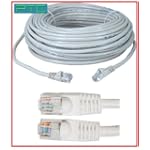 PTC 50ft WHITE CAT5E Premium EIA/TIA Verified UTP Network DSL Cable Modem, X-box cable and with molded tanglefree boots - LIFETIME WARRANTY $7.49