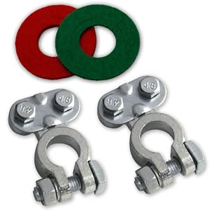 NOCO Lead-Free Top Post Zinc Battery Terminal Kit