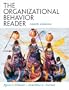 The Organizational Behavior Reader (9th Edition)