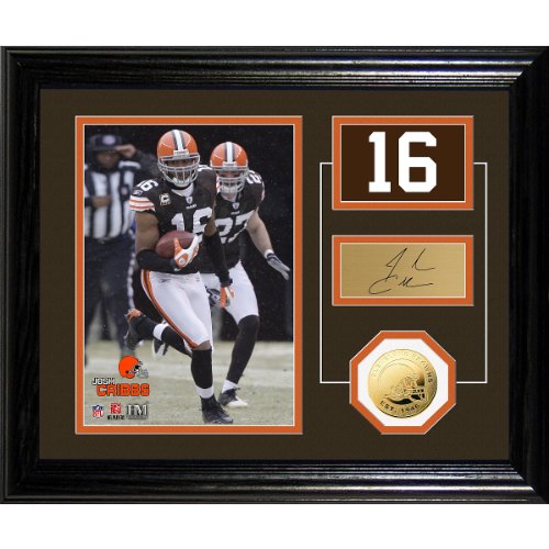 Highland Mint Cleveland Browns Josh Cribbs Player Pride Desk Top Photo Mint