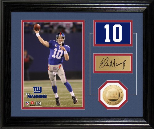 Highland Mint NFL New York Giants Eli Manning Player Pride Desk Top Photomint