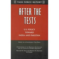 After the Tests: U.S. Policy Toward India and Pakistan