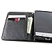 The3Knights[TM] For Sharp Aquos Crystal Two Tone PU Leather Flip Wallet Credit Card Cover Case + The3Knights[TM] Touch Screen Stylus (Z Wallet Flap Pouch Black)