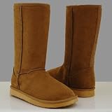 OK01 Women Classic Fur Suede Winter Boots Camel