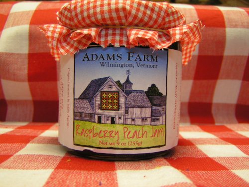 Adams Farm Raspberry Peach Jam, 9 Oz Jar by Adams Farm