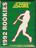 1992 Score Rookies Cards Unopened Factory Set (40 cards)