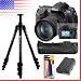 Nikon D300 Digital SLR Camera Body with extra EN-EL3e battery, MB-D10 battery grip, Xplorer SB-6606T tripod, Fancier FT-9962 ball head, and deluxe cleaning kit.