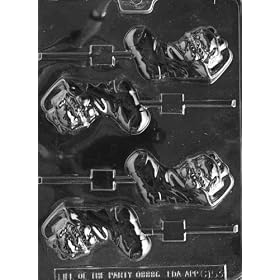 PUP IN STOCKING LOLLY Christmas Candy Mold Chocolate by CybrTrayd