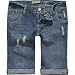 PARIS BLUES Cuffed Womens Bermuda Shorts - Medium Wash