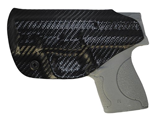 Black Jacket Holster IWB KYDEX Holster: fits S&W M&P Shield 9/40 (Carbon Fiber Black - Right Hand)