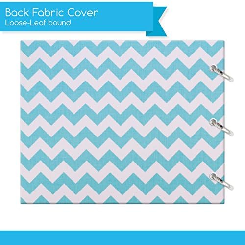 NEW! Baby First Year Memory Book for a PROUD SINGLE MOM. "Chevron Aqua" Hand Made. Memory keeper record book and journal for Boy or Girl. Photo album pictures pages. 8x10"