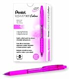 Pentel R.S.V.P. RT Colors New Retractable Ballpoint Pen, Medium Line, Pink Barrel, Pink Ink, Box of 12 (BK93CRP-P) Pentel R.S.V.P. RT Colors New Retractable Ballpoint Pen, Medium Line, Pink Barrel, Pink Ink, Box of 12 (BK93CRP-P)