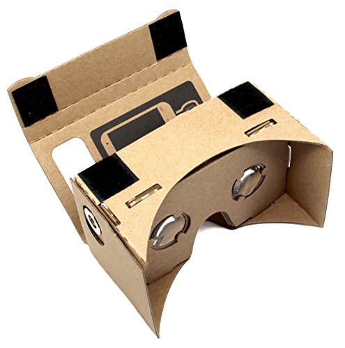 Blisstime DIY Google Cardboard 3d Vr Virtual Reality 3d Glasses for Iphone Samsung HTC Cellphones 3-5 Inch Screen