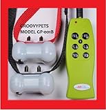 New Gen Groovypets Rechargeable Remote Control Training Shock Collar with Separate Shock and Vibration Corrections for 2 Small,Medium, and Large Dogs-ONLY from Groovypets!