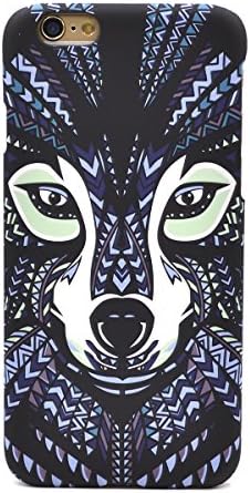 Iphone 6/6s Case，Animal Totem Tribal Pattern Printing Matte Plain Forest Series ，Glowing Luminous Glow in the Dark Noctilucence Night-luminous Products for Iphone 6/6s（4.7inch） (wolf-4.7)
