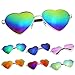 FUNOC® Retro Metal Frame Heart Shaped Shape Gradient Sunglasses Eyewear