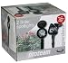 Proteam SL1041 - Set of 2 Solar Powered Black Plastic LED Spotlights