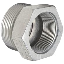 Dixon Boss GB28 Plated Iron Hose Fitting, Spud for GJ Boss Ground Joint Seal, 2" NPT Female