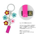 キーチェーンUSBメモリ２Gエナメルフラワーの画像
