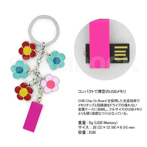 Cover image : キーチェーンUSBメモリ２Gエナメルフラワー