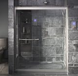 Kohler K-704415-L-BH Devonshire 3/8 Thick Glass Bypass Shower Door, Bright Brass
