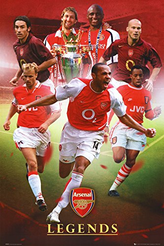Arsenal FC Legends Poster 24 x 36in