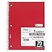 Mead Spiral Notebook, College Ruled, 1 Subject, 70 Sheets, 10.5 x 7.5 Inches, Assorted Colors (05512)