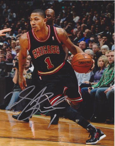 Derrick Rose signed autographed 8 x 10 photo Chicago Bulls