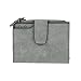Damara Womens Medium Faux Leather Coin Purse Card Holder Wallet,Grey