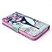 S6 Case, Galaxy S6 Wallet Case, Tradekmk(TM) Brand New Stylish PU Leather Stand Wallet Slim Protector Case Cover[Colored Drawing Pattern] For Samsung Galaxy S6 [+Stylus+Screen Protector+Cleaning Cloth]-(Series-E)